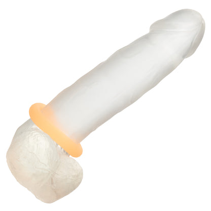 CalExotics Alpha Glow-in-the-Dark Liquid Silicone Prolong Medium Ring – Orange