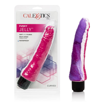 CalExotics Funky Jelly Vibe 7.5 Inch Multi-Speed Vibrator - Pink/Purple