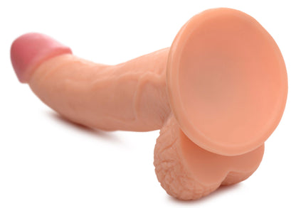 Pop Pecker 7.5 Inch Dildo with Balls – Beige
