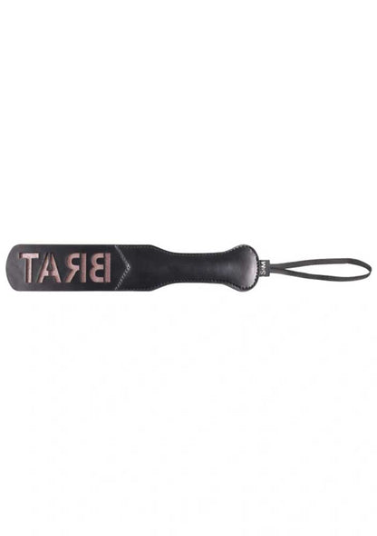 Brat Paddle - Black and Rose Gold - Impact Play Tool