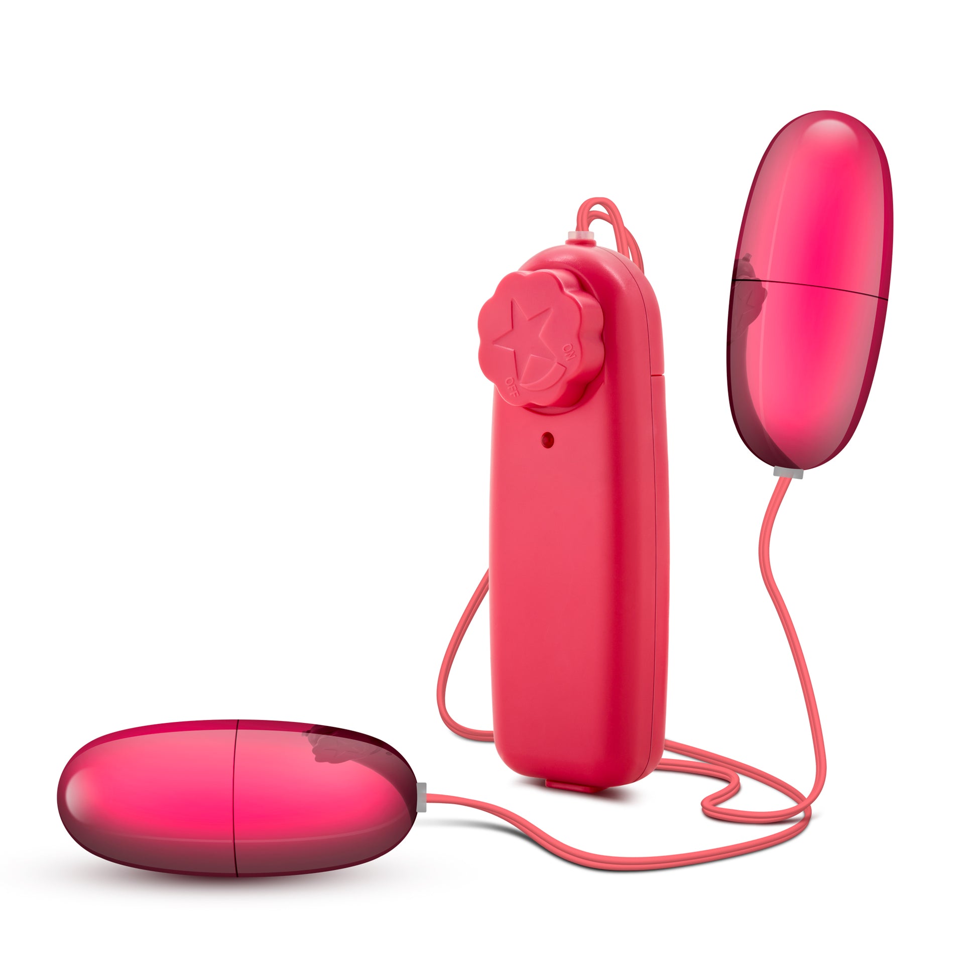 Blush B Yours Double Pop Eggs - Multi-Speed Vibrating Eggs - Cerise