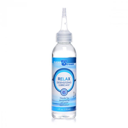 XR Brands Relax Desensitizing Lubricant with Nozzle Tip – 4 Oz