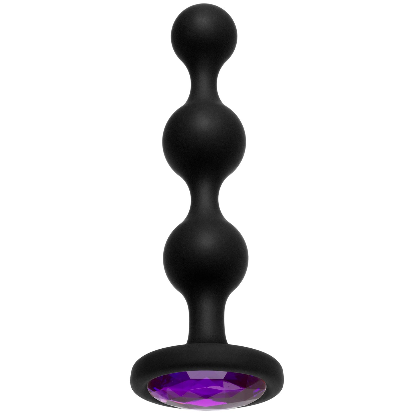 Doc Johnson Booty Bling Wearable Silicone Beads - Purple - Moderate Size