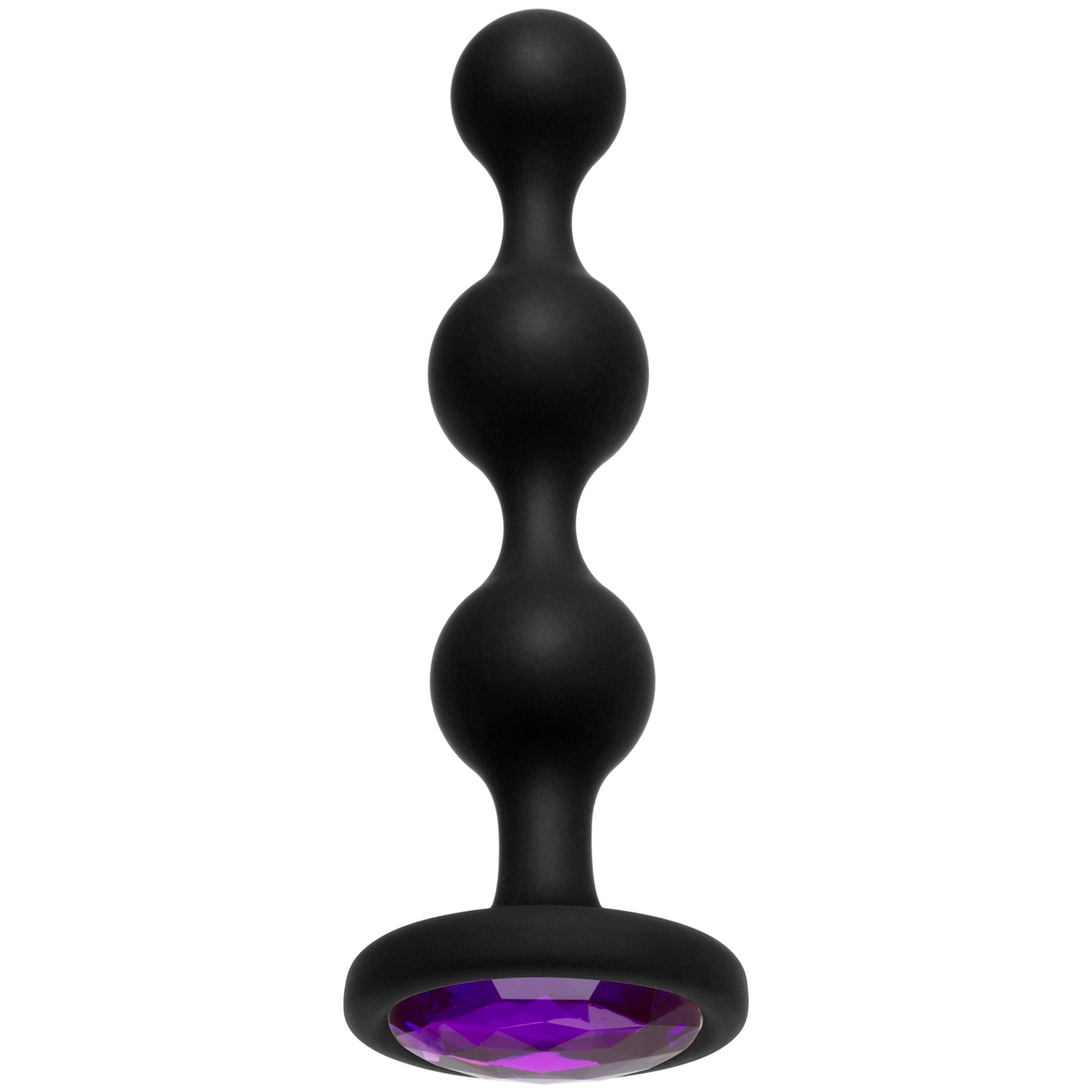 Doc Johnson Booty Bling Wearable Silicone Beads - Purple - Moderate Size