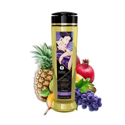 Shunga Libido Exotic Fruits Massage Oil - 8 Fl. Oz.