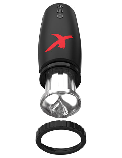 Pipedream Moto-Bator Male Masturbation Device with Suction and Thrusting - Black