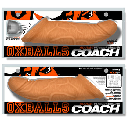 Oxballs Coach Cocksheath Skinz - Peach Male Sheath with ADJUSTfit