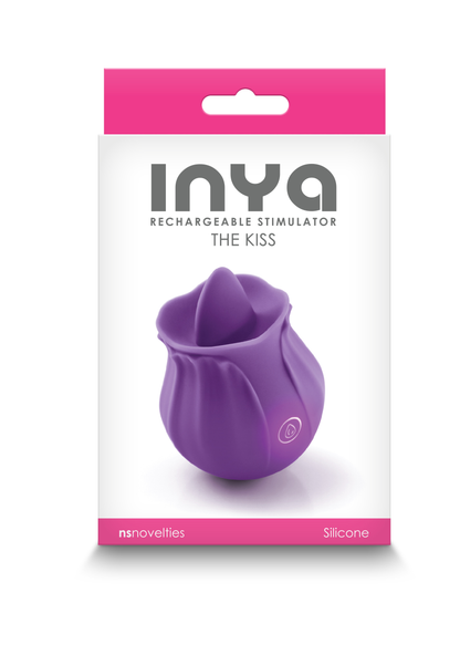 Inya Kiss Clitoral Stimulator with Rapid Tongue Vibrations - Purple