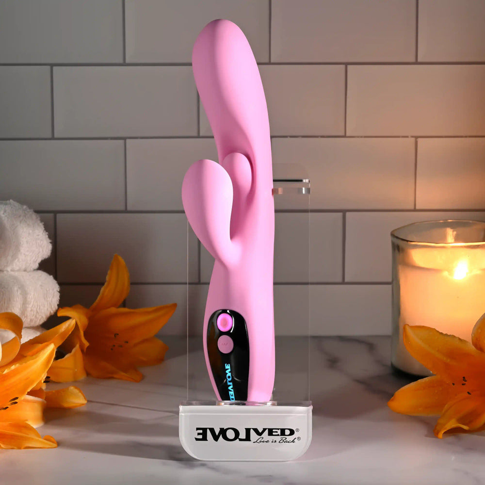 Evolved Novelties Push the Button G-Spot Clitoral Stimulation Device – Pink