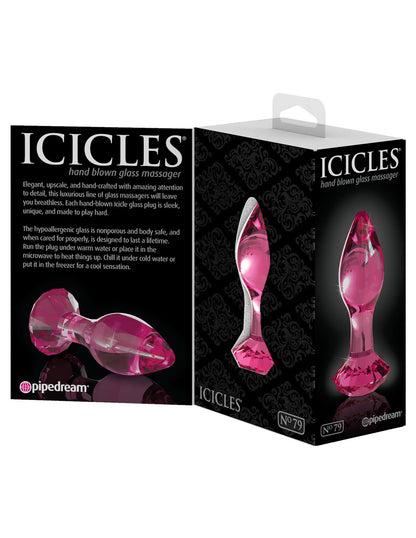 Pipedream Icicles #79 Glass Massager – Pink