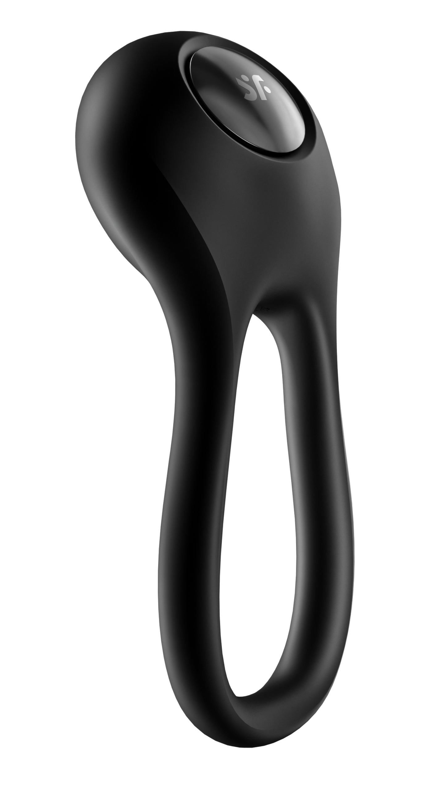 Satisfyer Majestic Duo Silicone Cock Ring with Clitoral Stimulator - Black