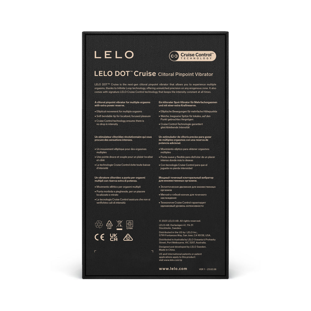 LELO DOT Cruise Clitoral Vibrator with Infinite Loop Technology - Light Pink