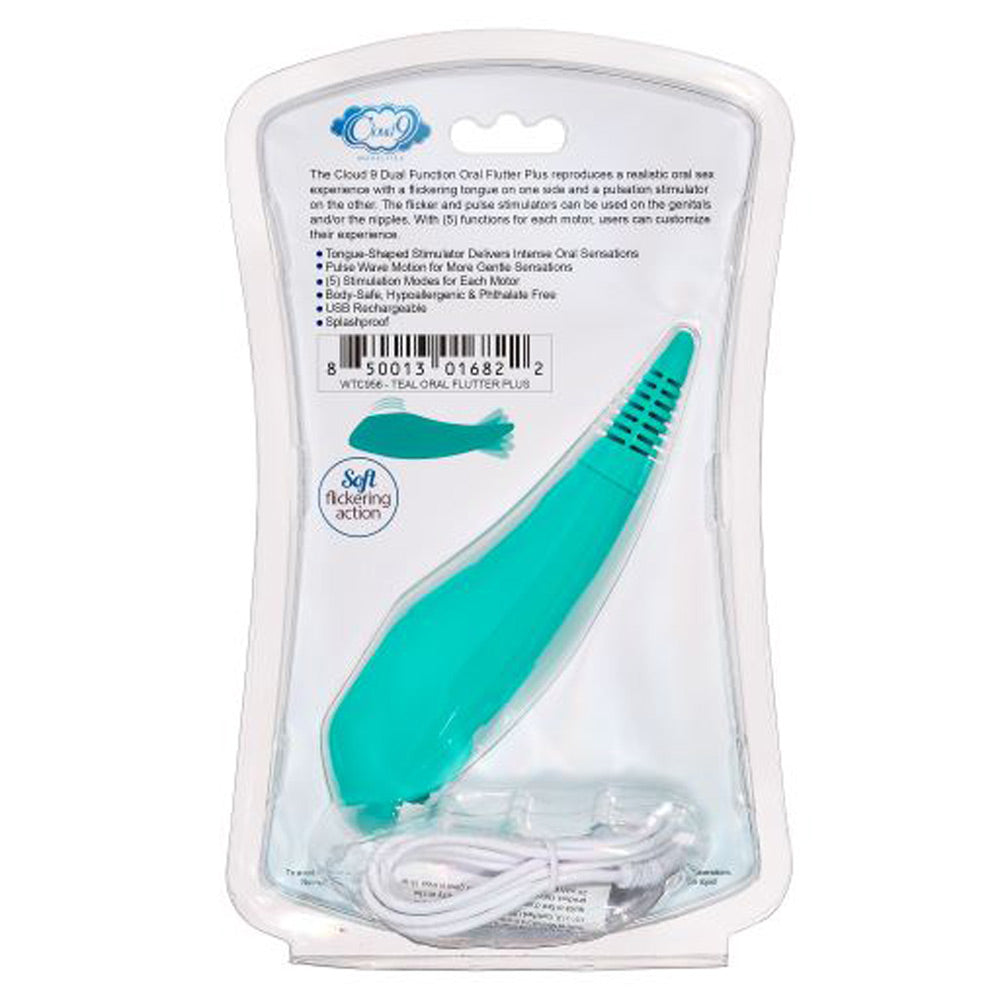 Cloud 9 Dual Function Oral Flutter Plus - Teal - Oral Stimulator