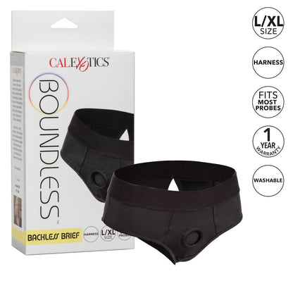 CalExotics Boundless Backless Brief Harness - Black - L/XL
