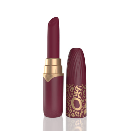 My Secret Premium Rechargeable Vibrating Lipstick - Merlot - Multi-Function