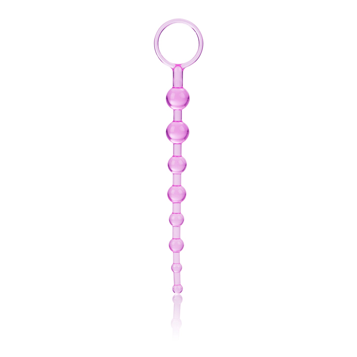 CalExotics First Time Love Beads - Pink - Flexible Slim Graduated Pleasure Beads