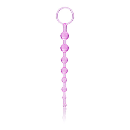 CalExotics First Time Love Beads - Pink - Flexible Slim Graduated Pleasure Beads