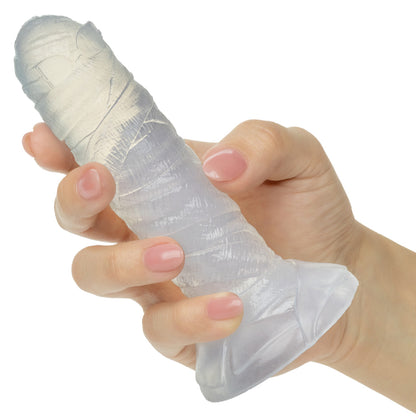 CalExotics Monster Dong The Invisible Man - Clear - Flexible Suction Cup Design