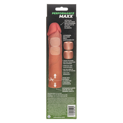 CalExotics Performance Maxx Liquid Silicone Extension System – Brown – 3" Length Increase