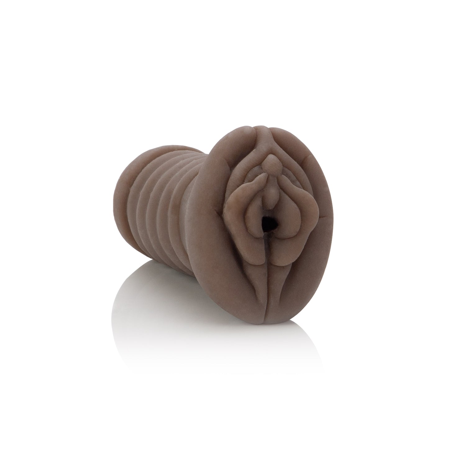CalExotics My Cocoa Stroker Masturbator - Ribbed Pleasure Chamber - Brown