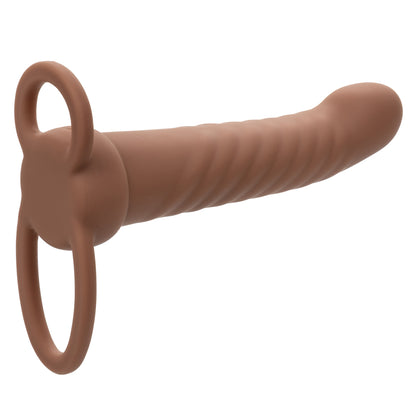 CalExotics Performance Maxx Rechargeable Ribbed Dual Penetrator – Brown