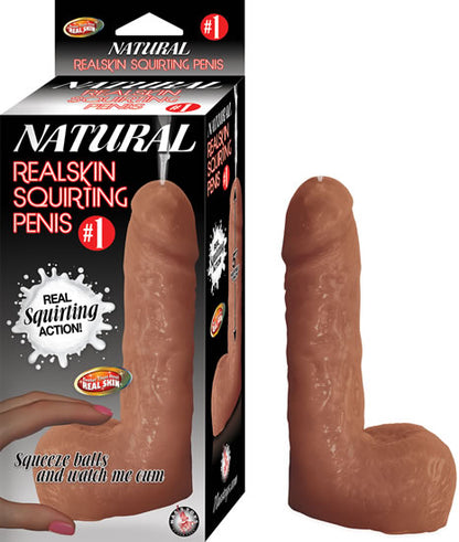Nasstoys Natural Realskin Squirting Penis - Realistic Brown