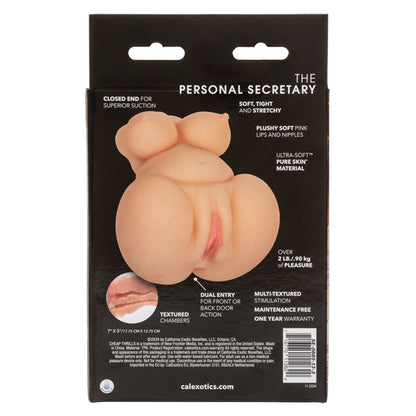 CalExotics Cheap Thrills The Personal Secretary - Realistic Pure Skin Masturbator - Ivory
