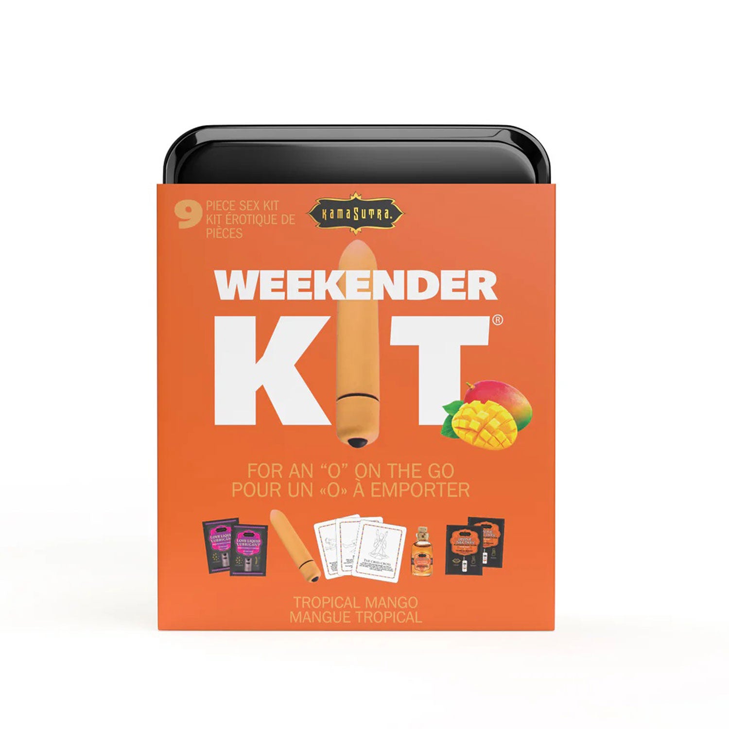 Kama Sutra Vibe Weekender Kit – Mini Vibe with 10 Settings – Orange