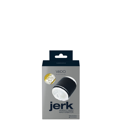 VeDO Jerk Perfect Sized Masturbator – Clear – 4.75" Insertable Depth