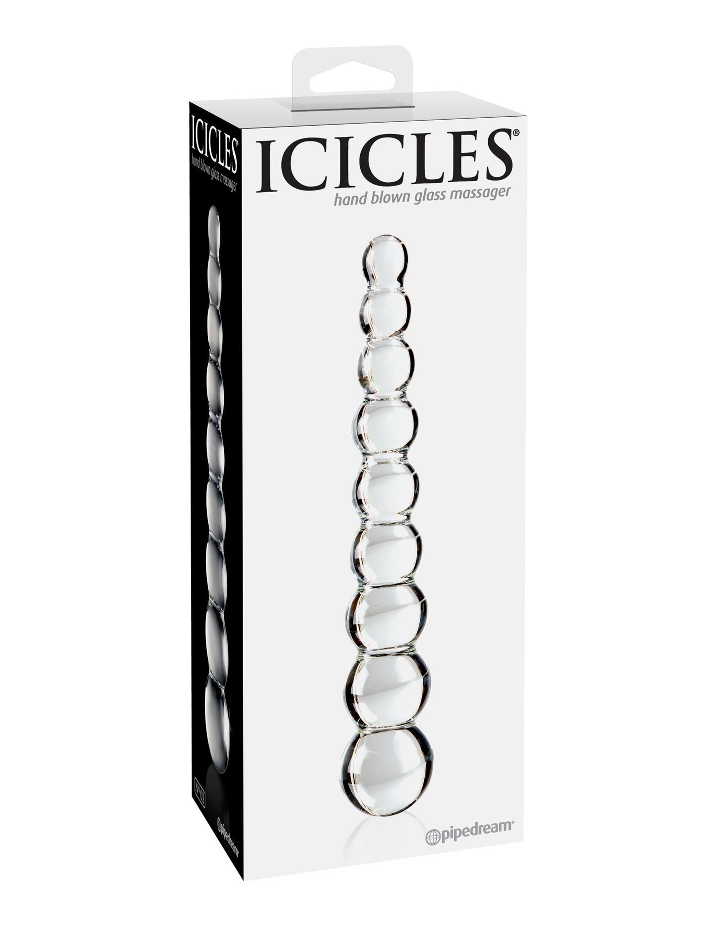 Pipedream Icicles No. 2 Glass Massager – Clear
