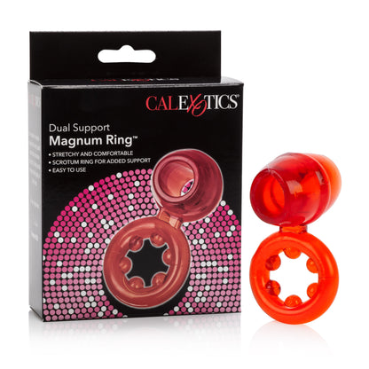 CalExotics Dual Support Magnum Ring – Red – Stretchy Enhancer Ring