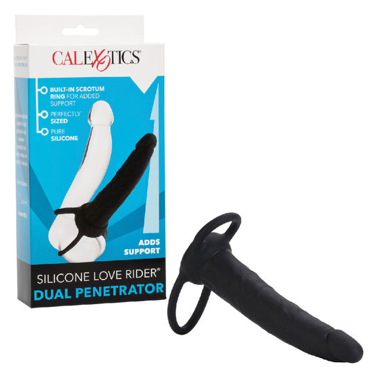 CalExotics Silicone Love Rider Dual Penetrator – Black