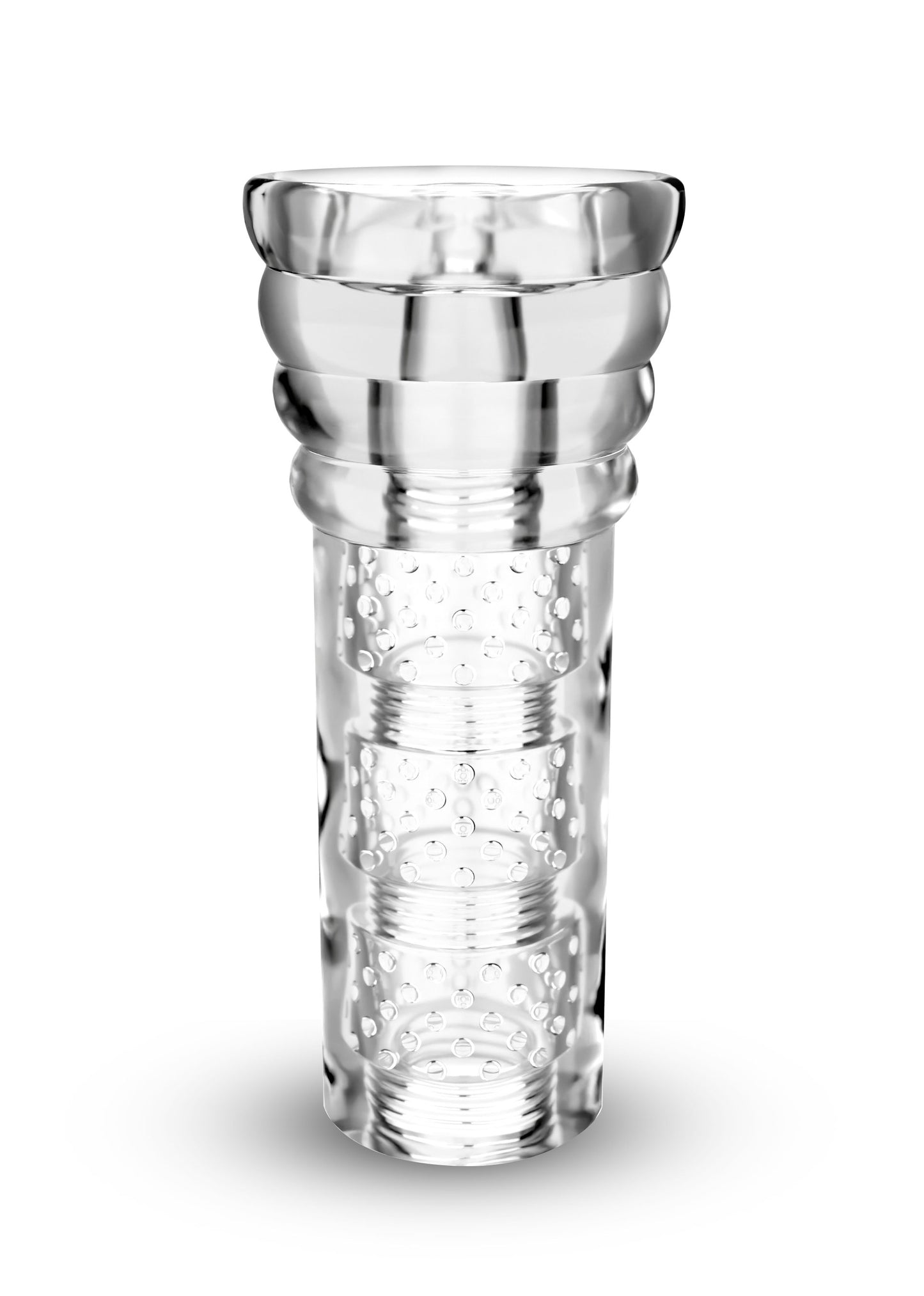 M for Men All Nighter Stroker – Clear – Self-Lubricating and Ribbed