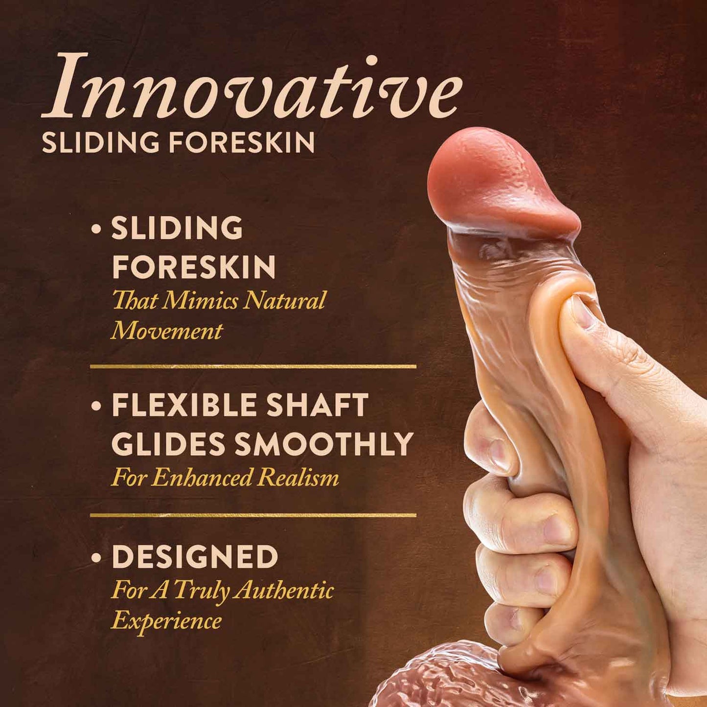 Blush Raphael 9.5 Inch Realistic Dildo with Suction Cup - Tan