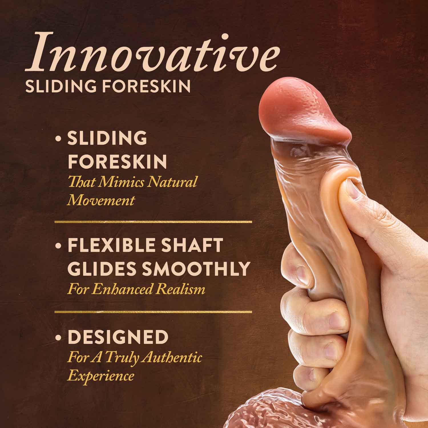 Blush Raphael 9.5 Inch Realistic Dildo with Suction Cup - Tan
