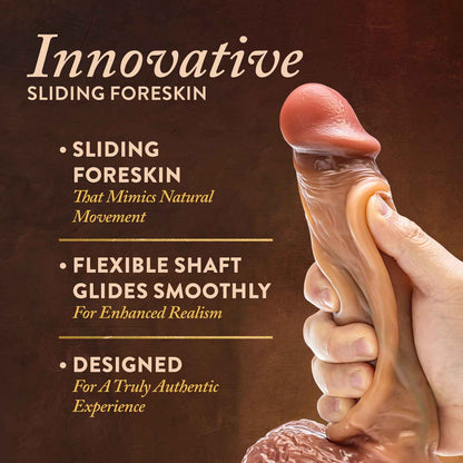 Blush Raphael 9.5 Inch Realistic Dildo with Suction Cup - Tan