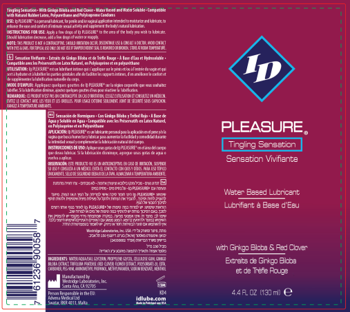ID Pleasure Water-Based Lubricant with Stimulation – 4.4 Fl Oz