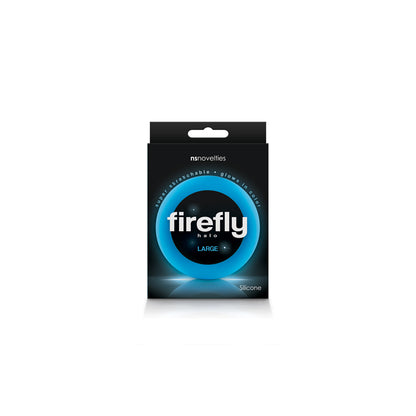 Firefly Halo Large Glow-in-the-Dark Cock Ring - Blue