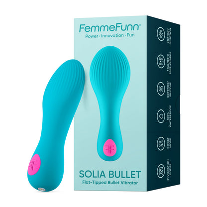 Femme Funn Solia Bullet Vibrator – Flat Tipped – Turquoise
