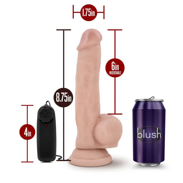 Dr. Skin Dr. Jay 8.75 Inch Vibrating Cock with Suction Cup - Vanilla