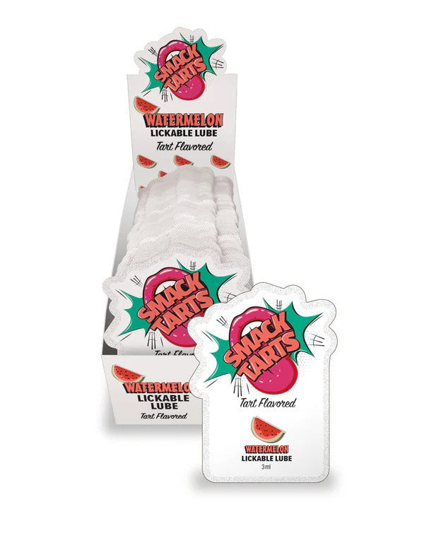 Little Genie SMACK Tarts Lube 3ml Pouch Display – Sour Watermelon