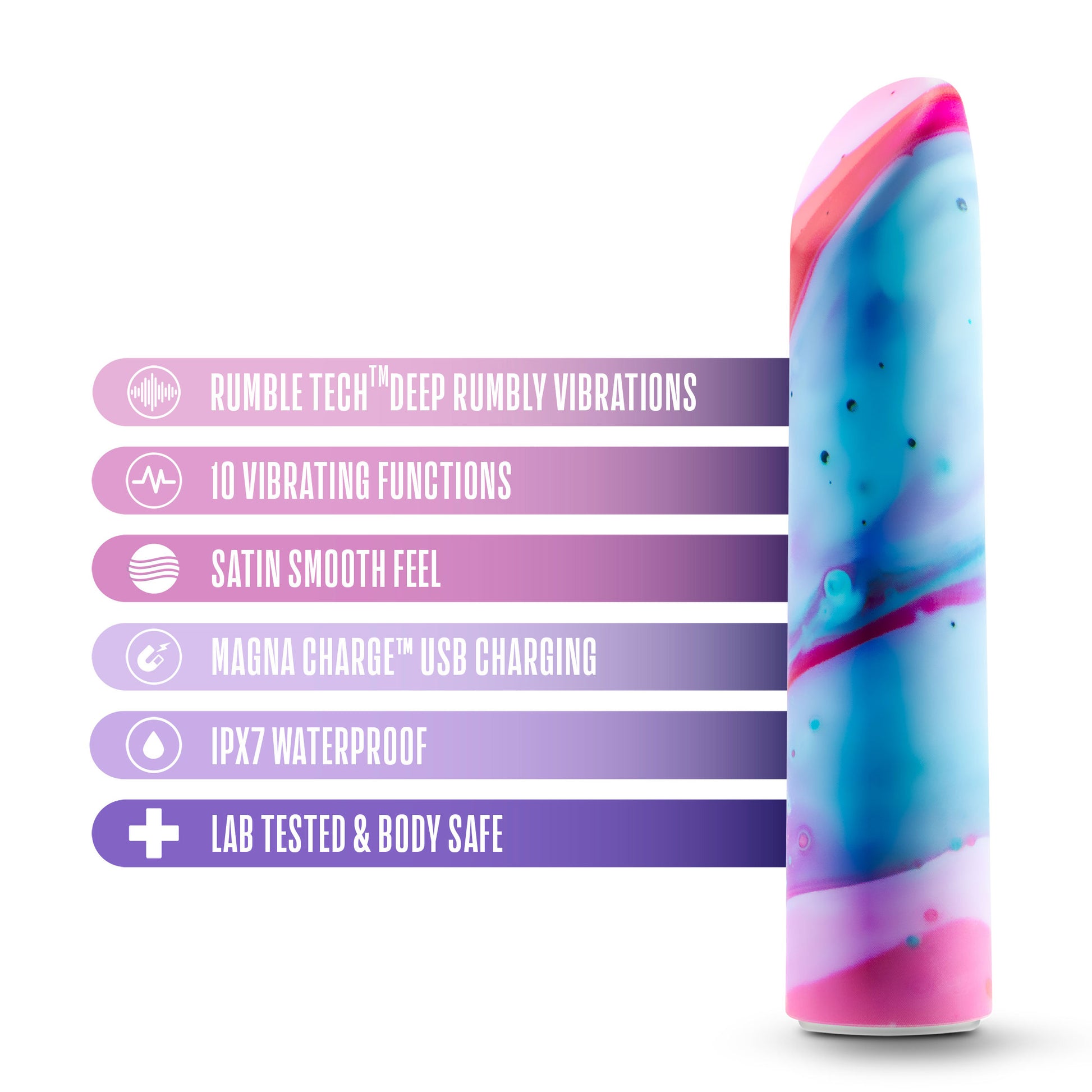 Limited Addiction Fascinate Power Vibe – Vibrator with 10 Vibration Modes – Peach