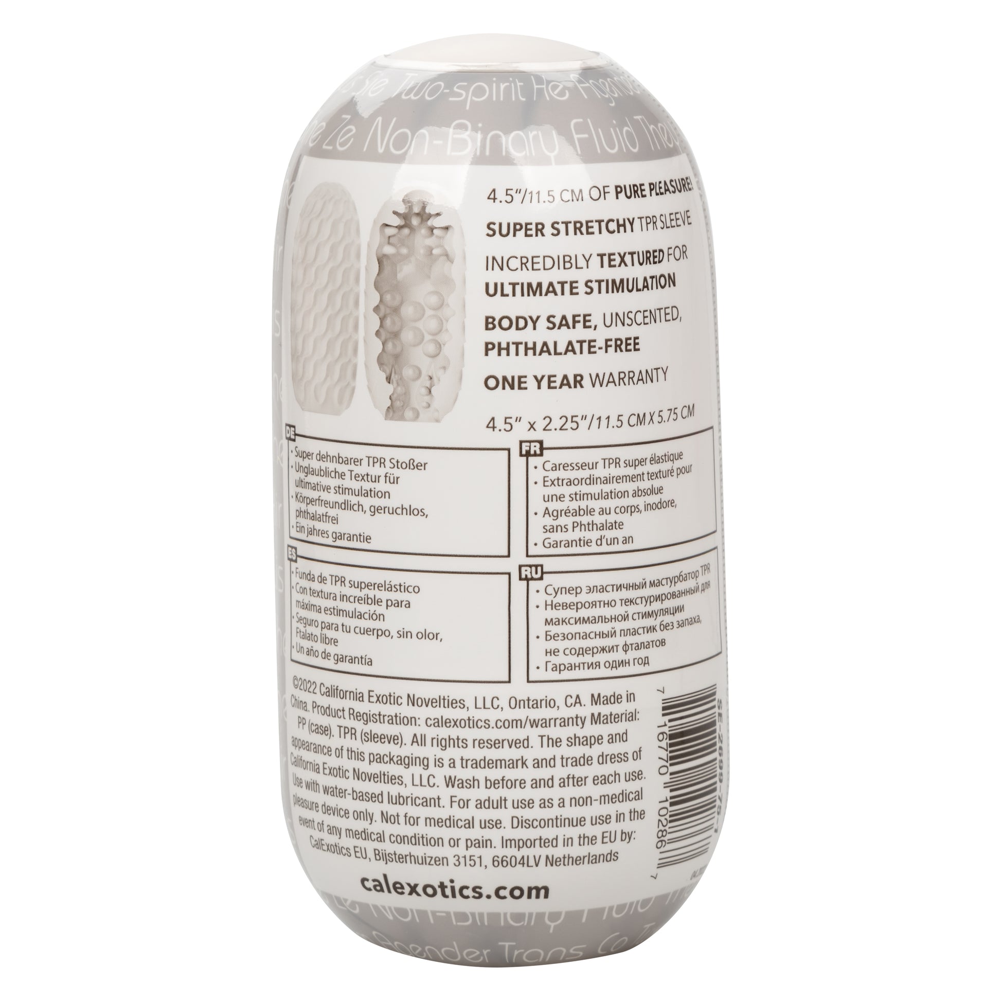 CalExotics Boundless Reversible Nubby Stroker - Clear