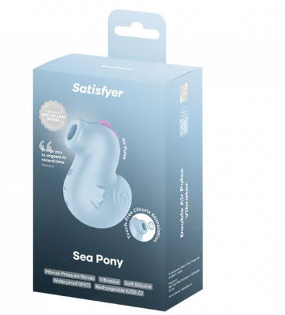 Satisfyer Sea Pony Air Pulse Vibrator – Baby Blue