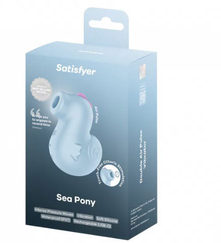 Satisfyer Sea Pony Air Pulse Vibrator – Baby Blue