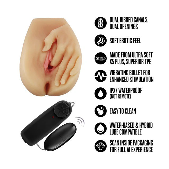 Enlust Selena Life-Sized Realistic Masturbator with Dual Openings - Beige