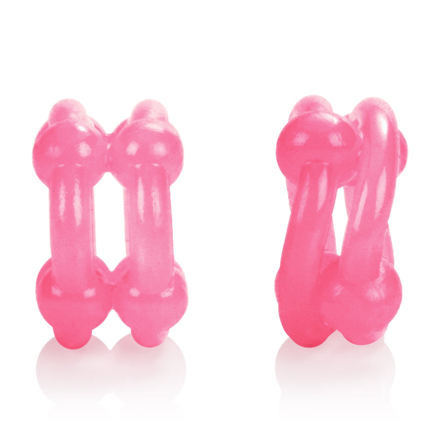 CalExotics Island Rings Double Stacker Erection Enhancer - Pink