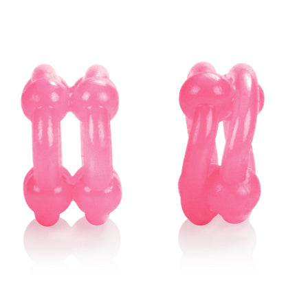 CalExotics Island Rings Double Stacker Erection Enhancer - Pink