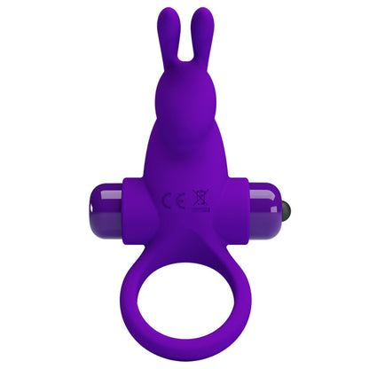 Pretty Love Vibrant Penis Ring I - Purple - Vibrating Silicone Ring with 10 Functions