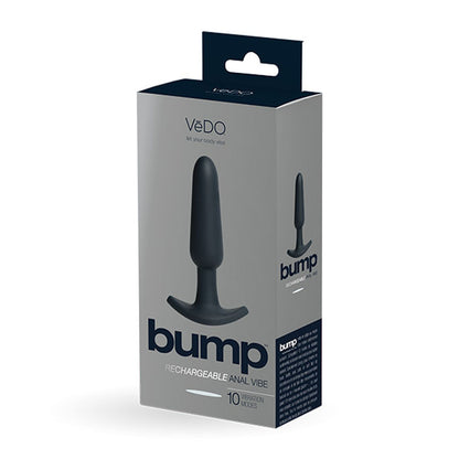 VeDO Bump Rechargeable Anal Plug with 10 Vibration Modes - Black